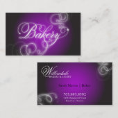 ベーカリーの名刺のエレガントな華麗さの白熱 名刺 (正面/裏面)
