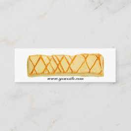 ベーカリーの名刺のテンプレート スキニー名刺