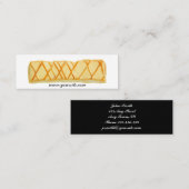 ベーカリーの名刺のテンプレート スキニー名刺 (正面/裏面)