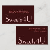 ベーカリーの名刺のロゴ 名刺 (正面/裏面)