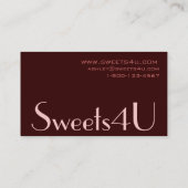 ベーカリーの名刺のロゴ 名刺 (裏面)