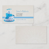 ベーカリーの名刺の青 名刺 (正面/裏面)