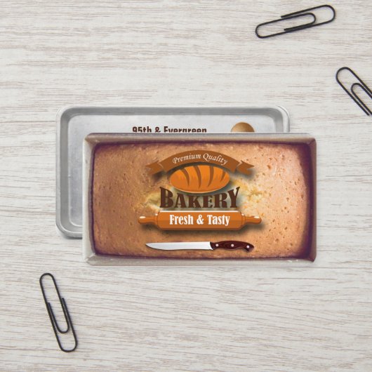 ベーカリーの名刺 名刺 (正面/裏面インサイチュ)