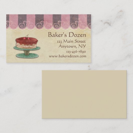 ベーカリーの名刺 名刺 (正面/裏面)