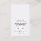 ベーカリーの名刺 名刺 (裏面)