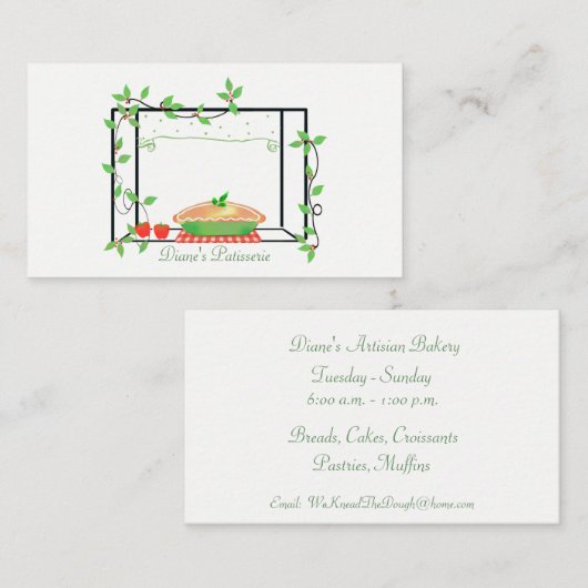 ベーカリーの名刺 名刺 (正面/裏面)