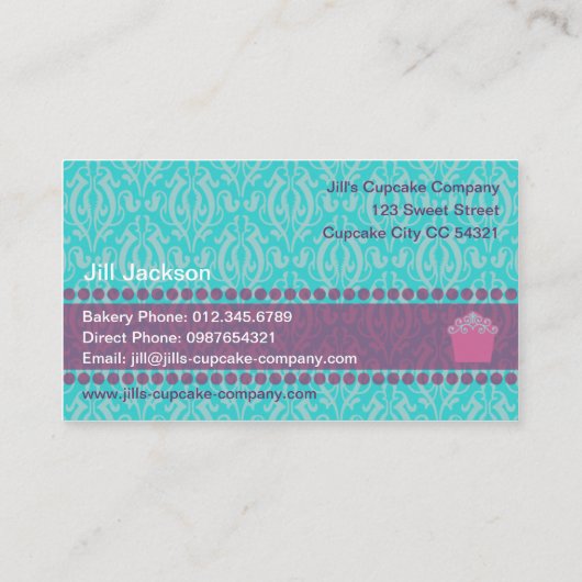 ベーカリーの名刺 名刺 (裏面)