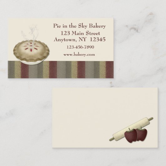 ベーカリーの名刺 名刺 (正面/裏面)