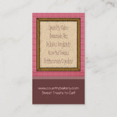 ベーカリーの名刺 名刺 (裏面)