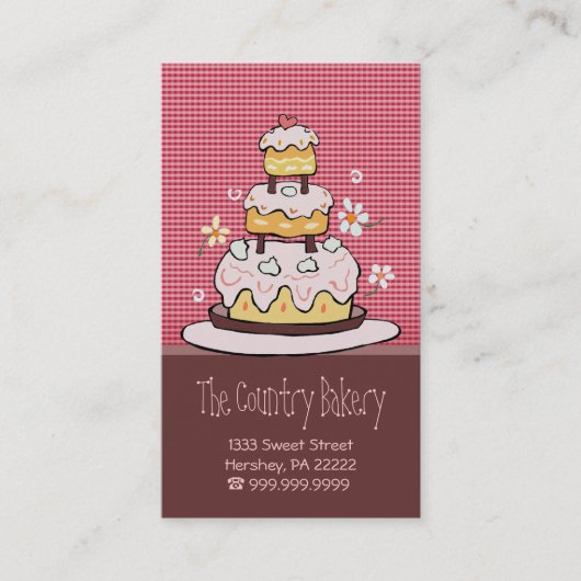 ベーカリーの名刺 名刺 (正面)