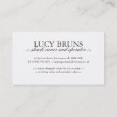 ベーカリーの名刺 名刺 (裏面)