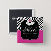 ベーカリーの名札 缶バッジ (正面&裏面)