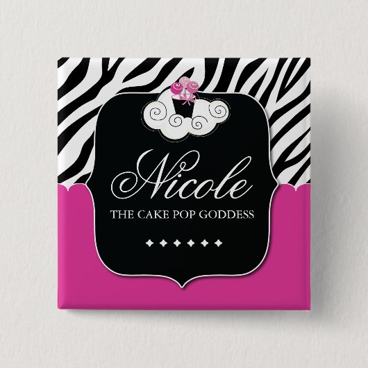 ベーカリーの名札 缶バッジ (正面)