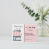 ベーカリーの店の名刺 名刺 (スタンド正面)