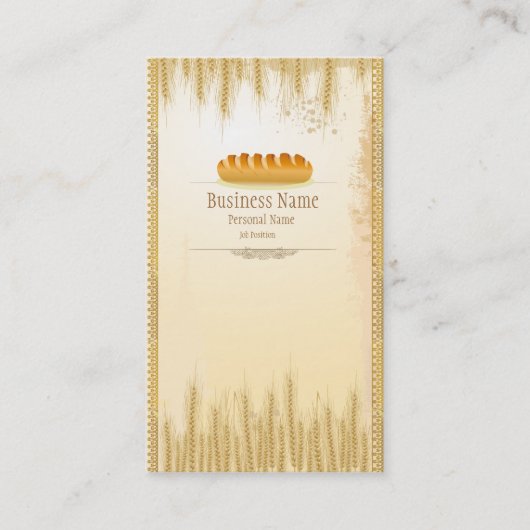 ベーカリーの店の名刺 名刺 (正面)