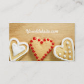 ベーカリーの手製のクッキーのカスタムな名刺 名刺 (裏面)