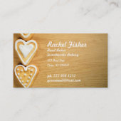 ベーカリーの手製のクッキーのカスタムな名刺 名刺 (正面)