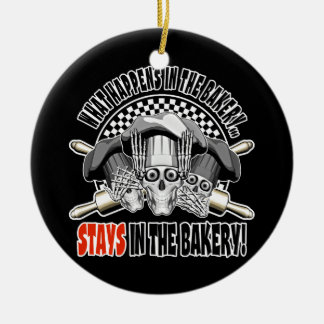 ベーカリーの転がピン セラミックオーナメント