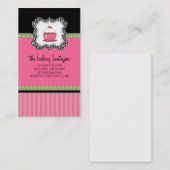 ベーカリーまたはカップケーキの店の名刺 名刺 (正面/裏面)