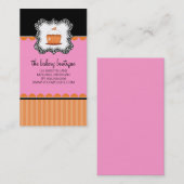 ベーカリーまたはカップケーキの店の名刺 名刺 (正面/裏面)