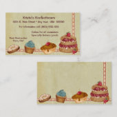 ベーカリーまたはケーキの名刺 名刺 (正面/裏面)