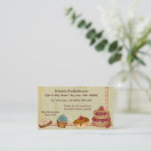 ベーカリーまたはケーキの名刺 名刺 (スタンド正面)