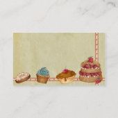 ベーカリーまたはケーキの名刺 名刺 (裏面)