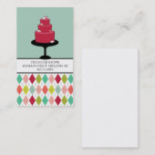 ベーカリーまたはケーキデザイナーの名刺 名刺 (正面/裏面)