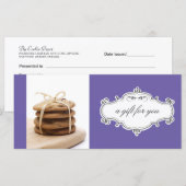 ベーカリーまたはCookieのビジネス向けギフト券 (正面/裏面)