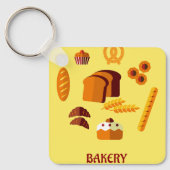 ベーカリーをテーマにしたパン菓子 キーホルダー (正面)