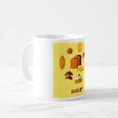 ベーカリーをテーマにしたパン菓子 コーヒーマグカップ (正面左)