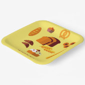 ベーカリーをテーマにしたパン菓子 ペーパープレート (傾斜あり)