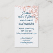 ベーカリーを混ぜたブルネットベーキングパティシエ 名刺 (裏面)