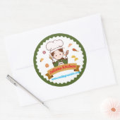 ベーカリーアイテムブランド製品カスタマイズ可能ステッカーL ラウンドシール (封筒)