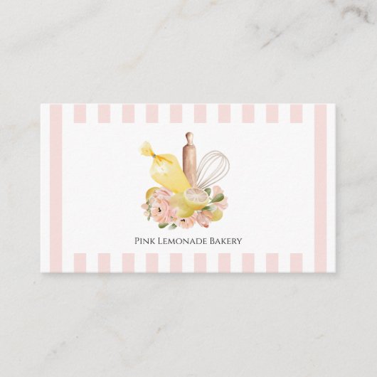 ベーカリーアツブーケ 名刺 (正面)