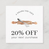 ベーカリーアースウィスクシェフロゴケータリング事業 割引カード (正面)