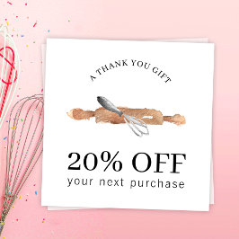 ベーカリーアースウィスクシェフロゴケータリング事業 割引カード