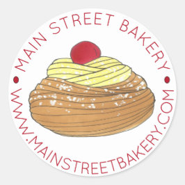 ベーカリーイタリアンゼッポール揚げパストリ焼いたー ラウンドシール