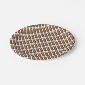 ベーカリーイタリアンチョコレートカノーリデザートペストリー ペーパープレート (アングル)