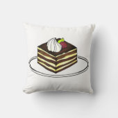 ベーカリーイタリアンティラミスデザートケーキスライス食品 クッション (正面)