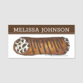 ベーカリーイタリアンパティシシェフチョコレートチップカノーリ 名札 (正面)