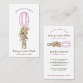 ベーカリーウィスクきらめくグリッツ金ゴールド 名刺 (正面/裏面)