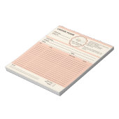 ベーカリーウィスクオーダー型枠 ノートパッド (回転)