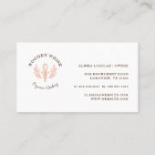 ベーカリーウィスク&フローラリーフリースビジネスロゴ 名刺 (裏面)