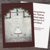 ベーカリーウィンターホリデーのお客様への感謝 シーズンカード