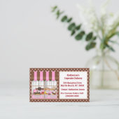 ベーカリーウィンドウと名刺付き 名刺 (スタンド正面)