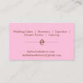 ベーカリーウィンドウの名刺 名刺 (裏面)