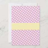 ベーカリーエプロンバースデーパーティーガールズケーキ招待状 招待状 (裏面)