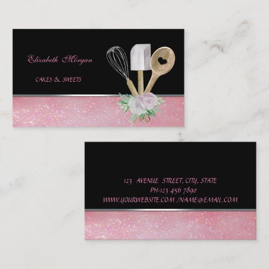 ベーカリーエレガントペストリーのハンドツール 名刺 (正面/裏面)