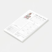 ベーカリーカスタムケーキ注文型枠ポストイットノート ポストイット (アングル)